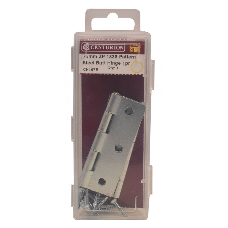75Mm Zp 1838 Pattern Steel Butt Hinge (1 Pair)