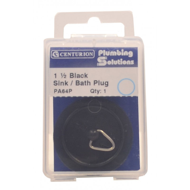 Plug - Sink Bath - Black - 1 1/2