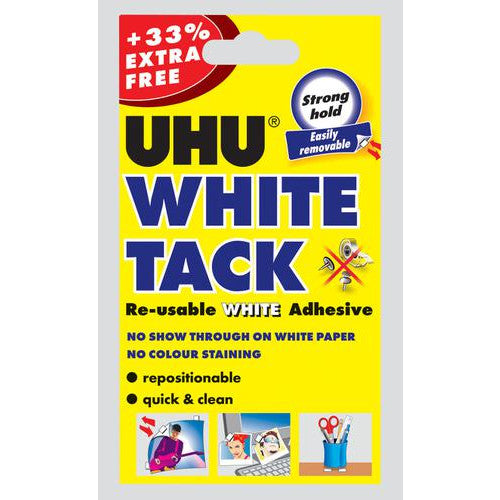 Uhu White Tack 33% Extra Free