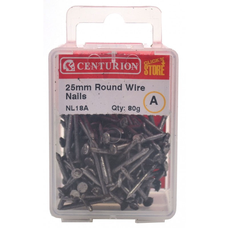 25Mm Bright Round Wire Nails (80G)