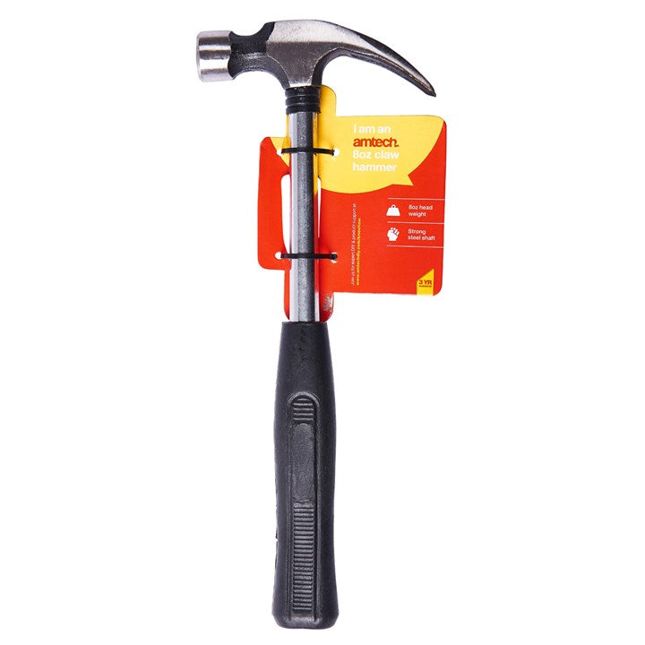8Oz Claw Hammer - Steel Shaft