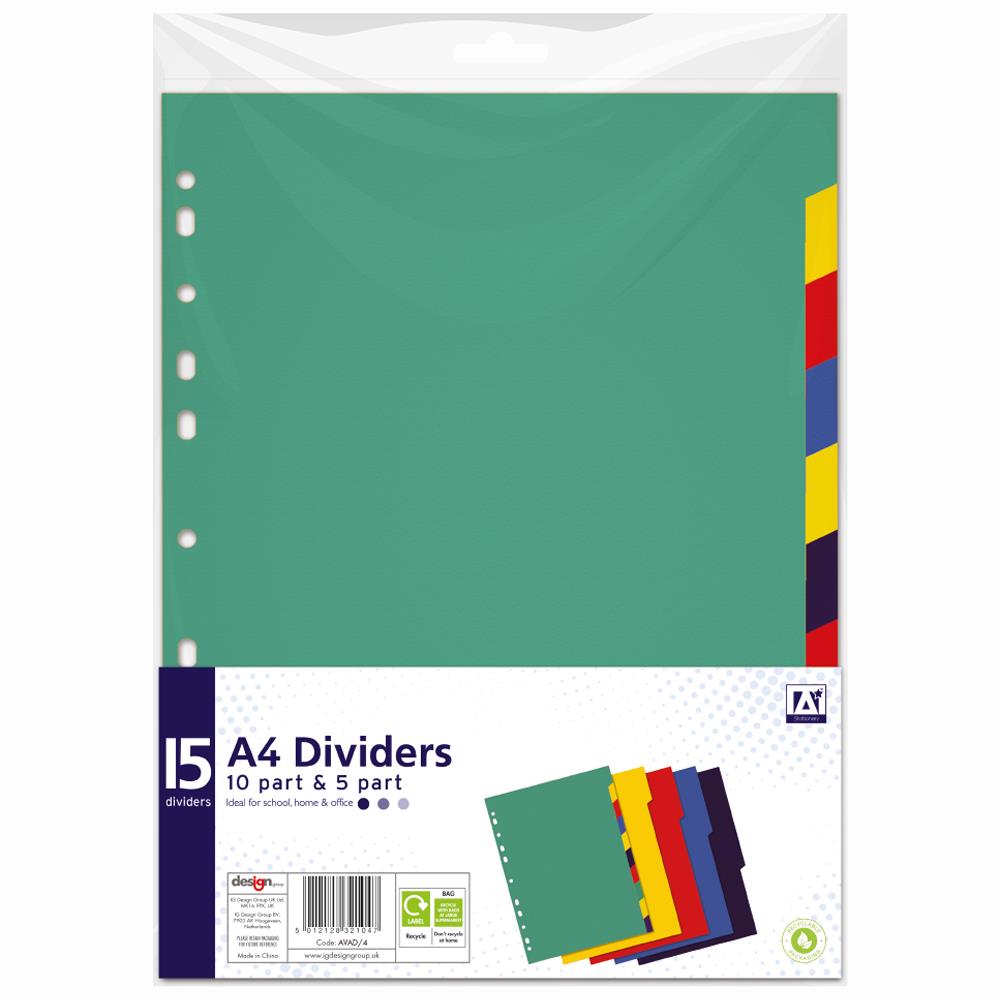 A-Z A4 10 Part Dividers