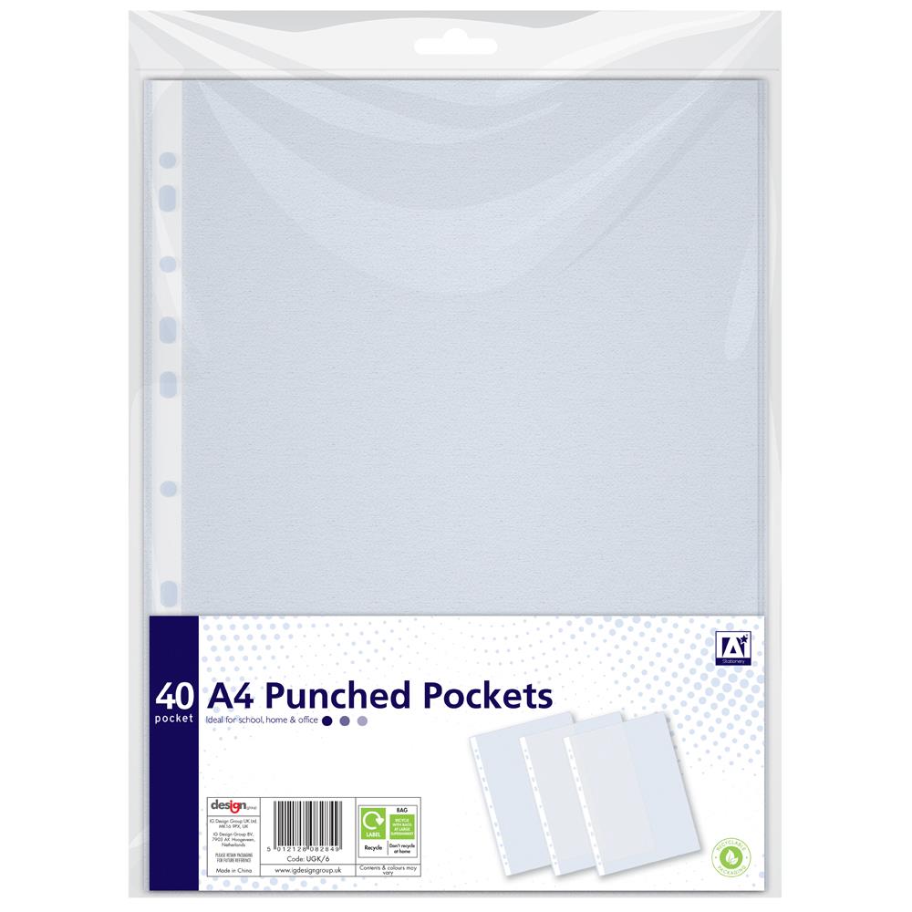 40 Punched Pockets