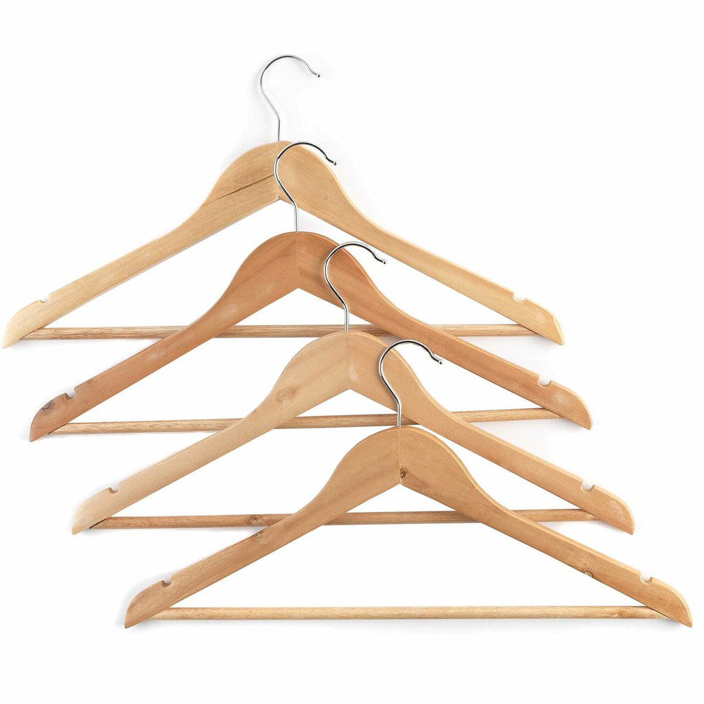 Beldray 4 Pack Wooden Hangers